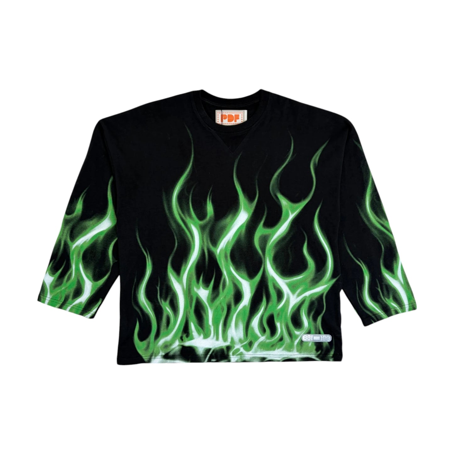 PDF CHANNEL Men's 'La Flame' Long Sleeve T-Shirt black - XS
