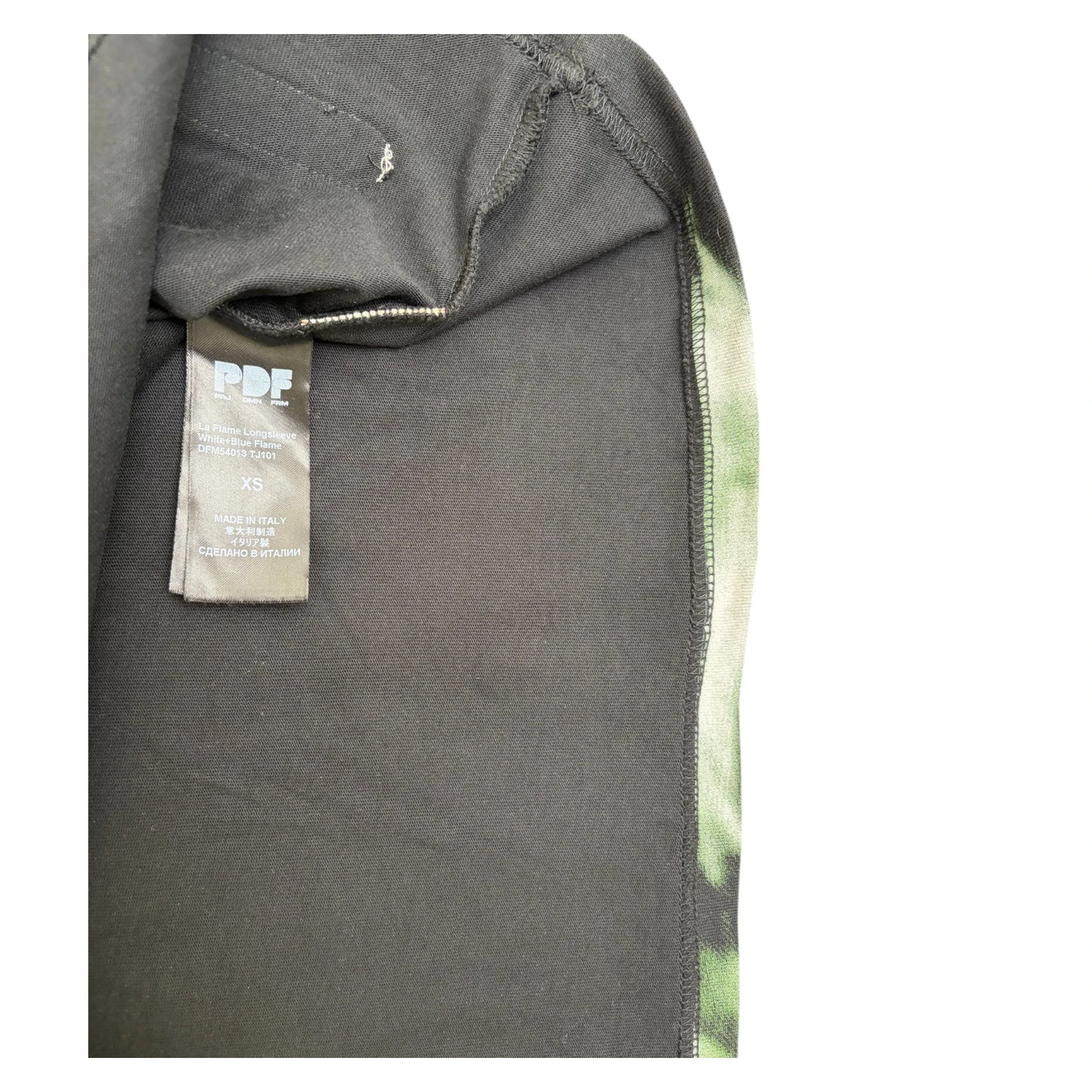 PDF CHANNEL Men's 'La Flame' Long Sleeve T-Shirt black - XS