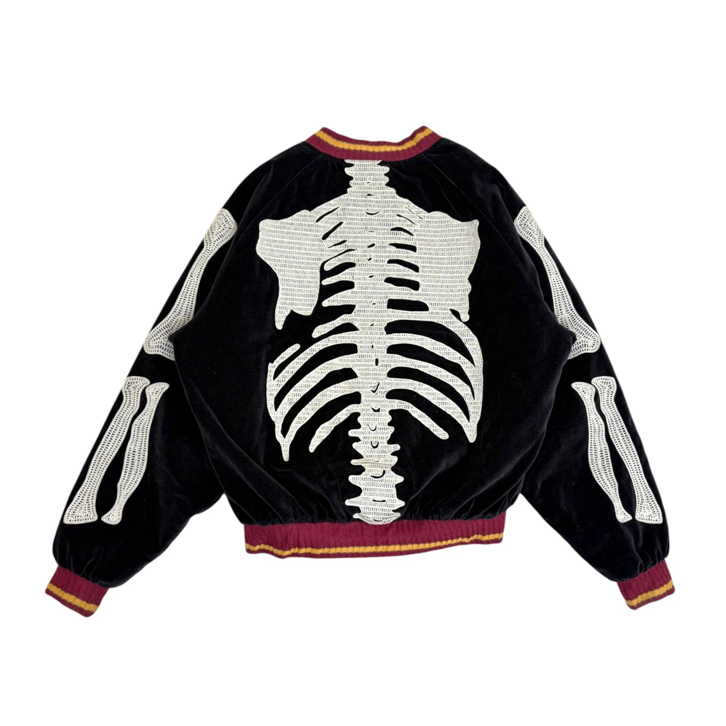 Kapital Velveteen Bone Embroidery Souvenir Jacket black - S
