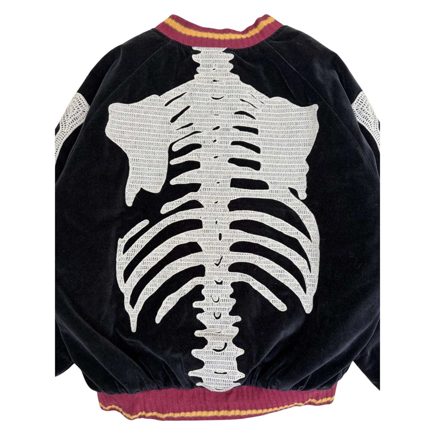 Kapital Velveteen Bone Embroidery Souvenir Jacket black - S