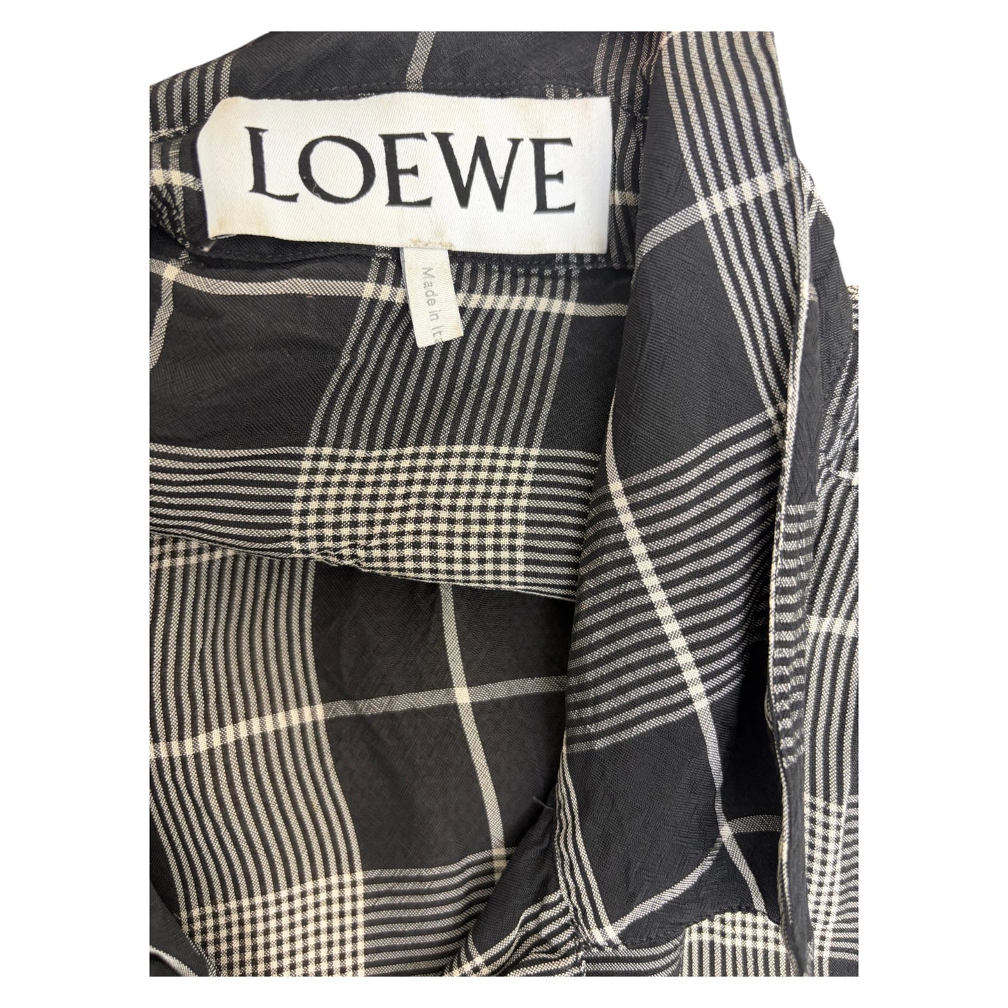 Loewe Plaid Short Sleeve Shirt - M