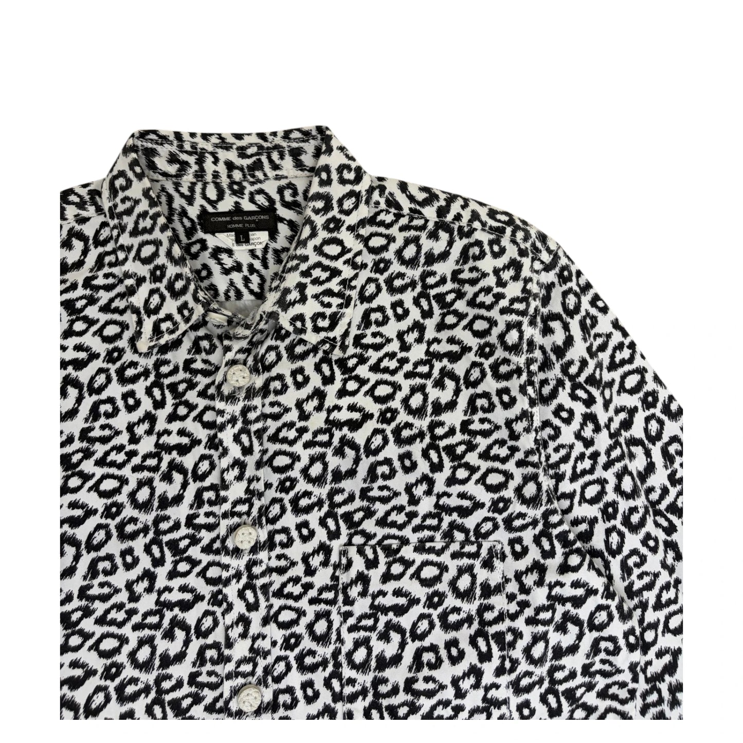 Comme Des Garçons Homme Plus Cheetah Print Shirt - L