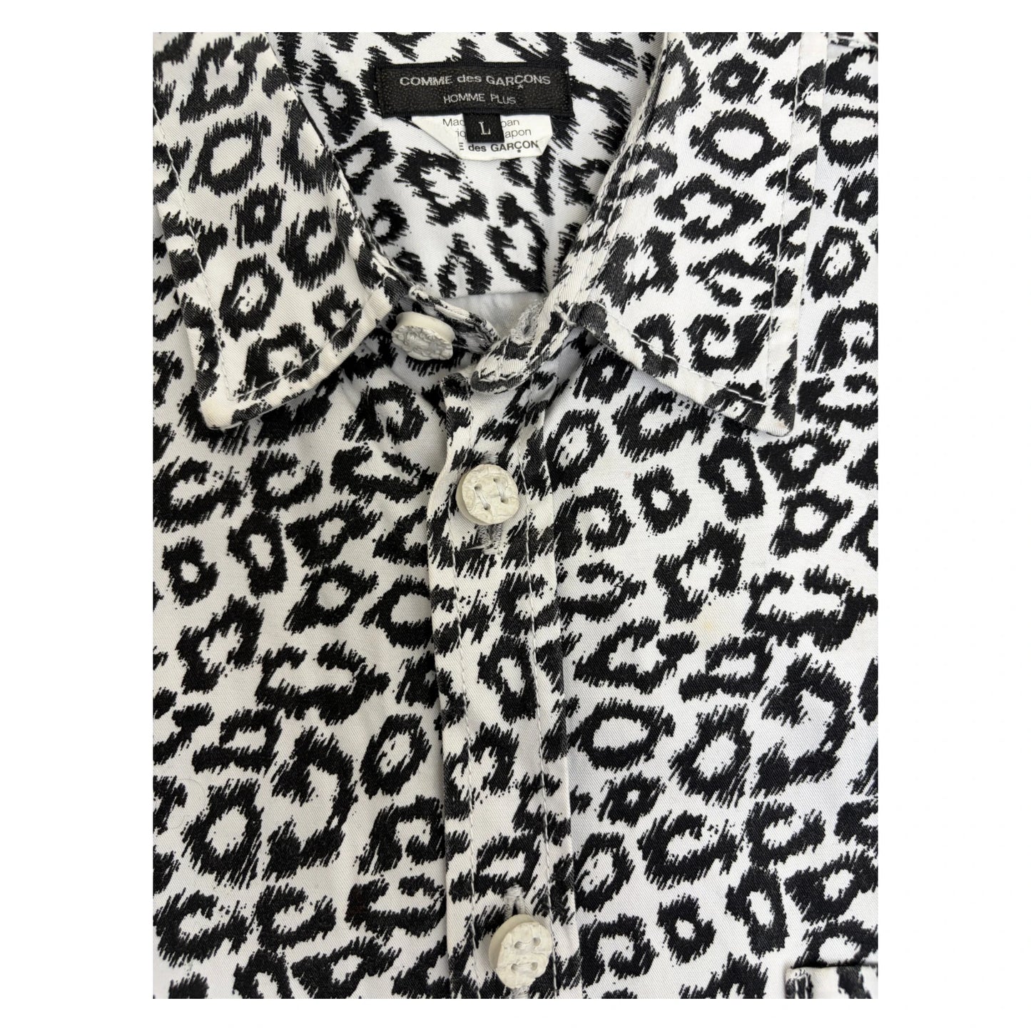 Comme Des Garçons Homme Plus Cheetah Print Shirt - L