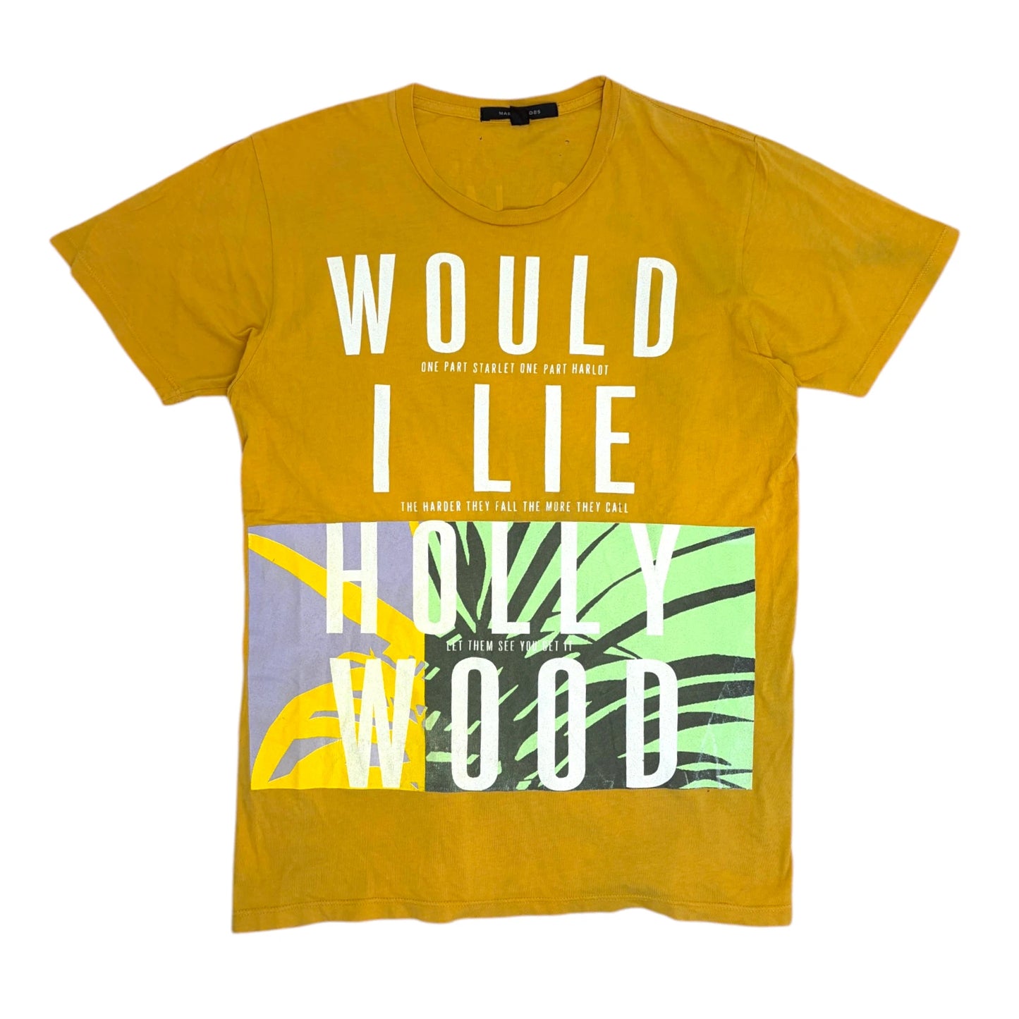 Marc Jacobs Would I Lie T Shirt yellow - M