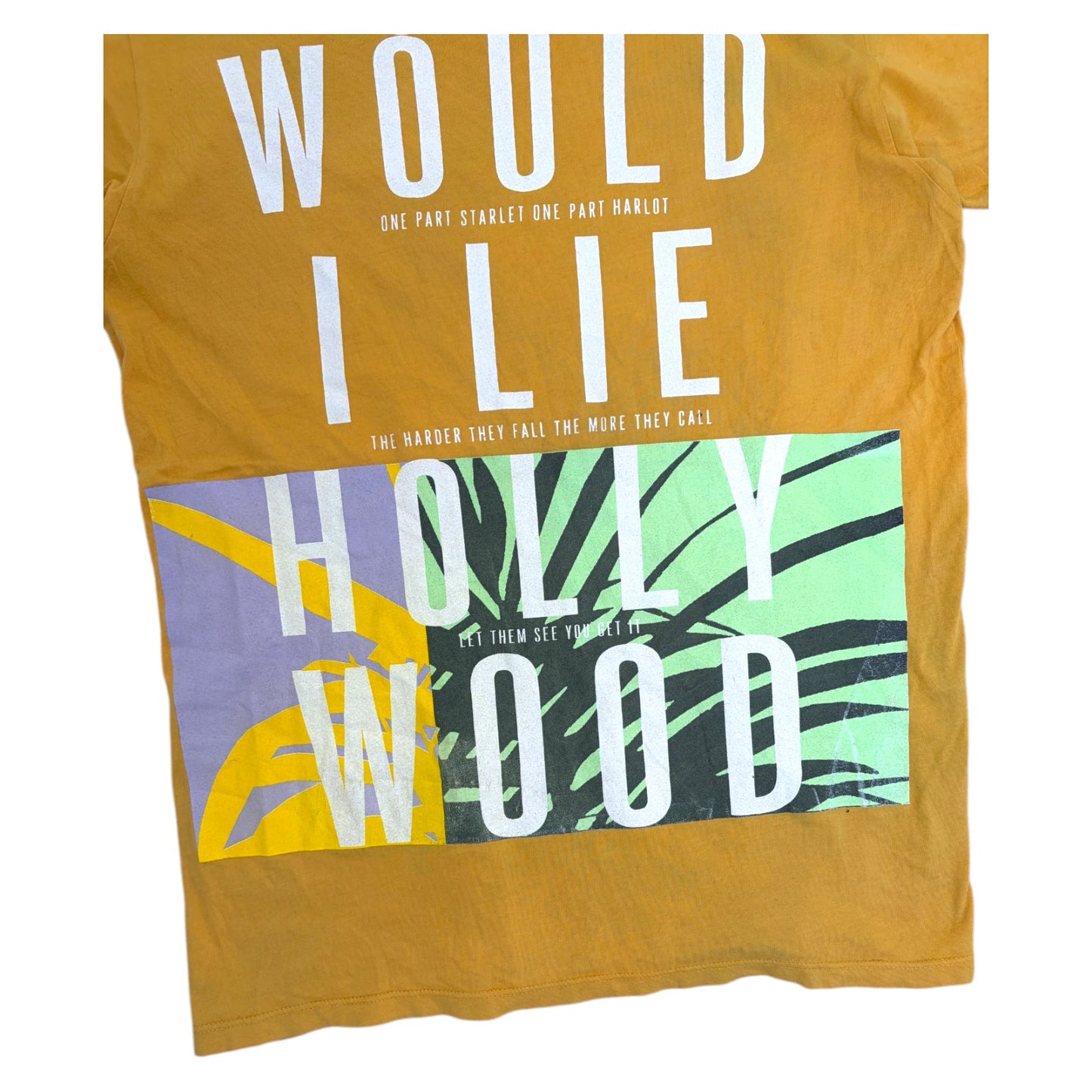 Marc Jacobs Would I Lie T Shirt yellow - M