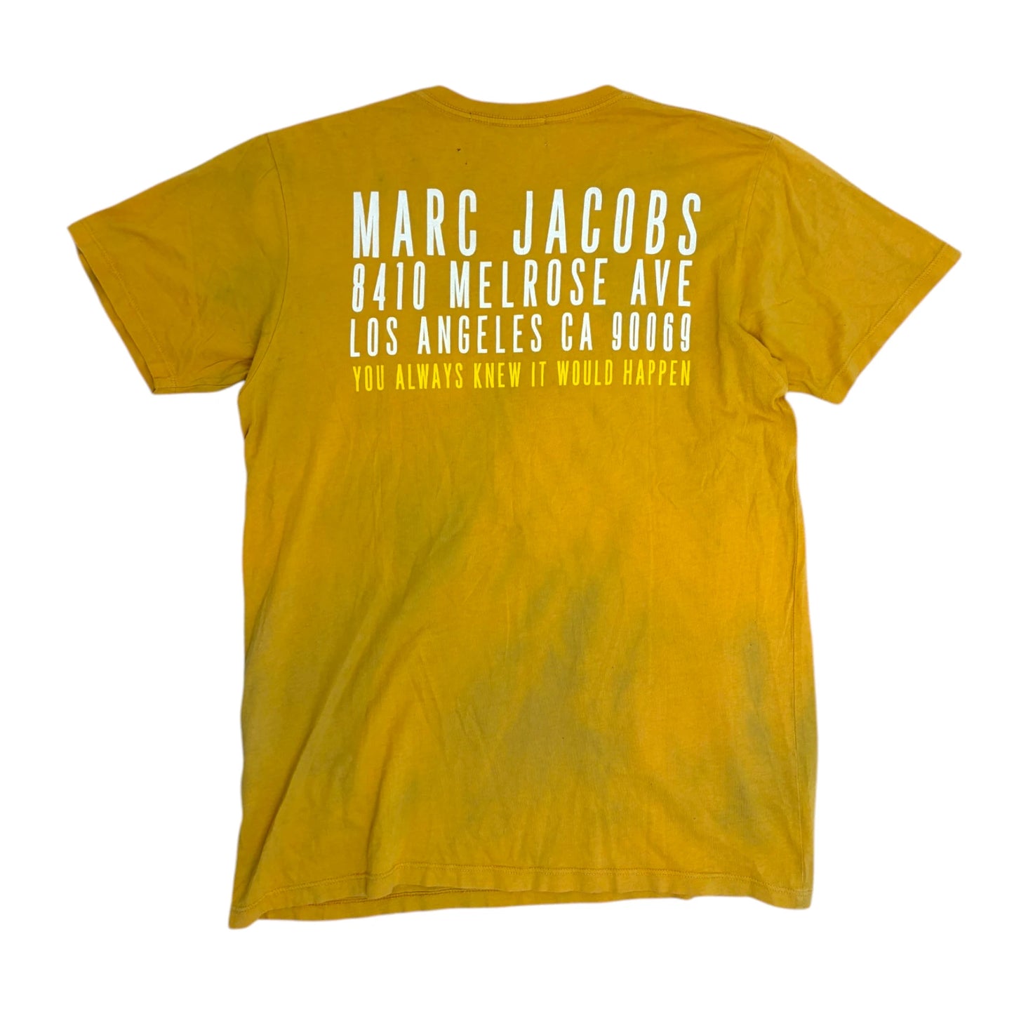 Marc Jacobs Would I Lie T Shirt yellow - M