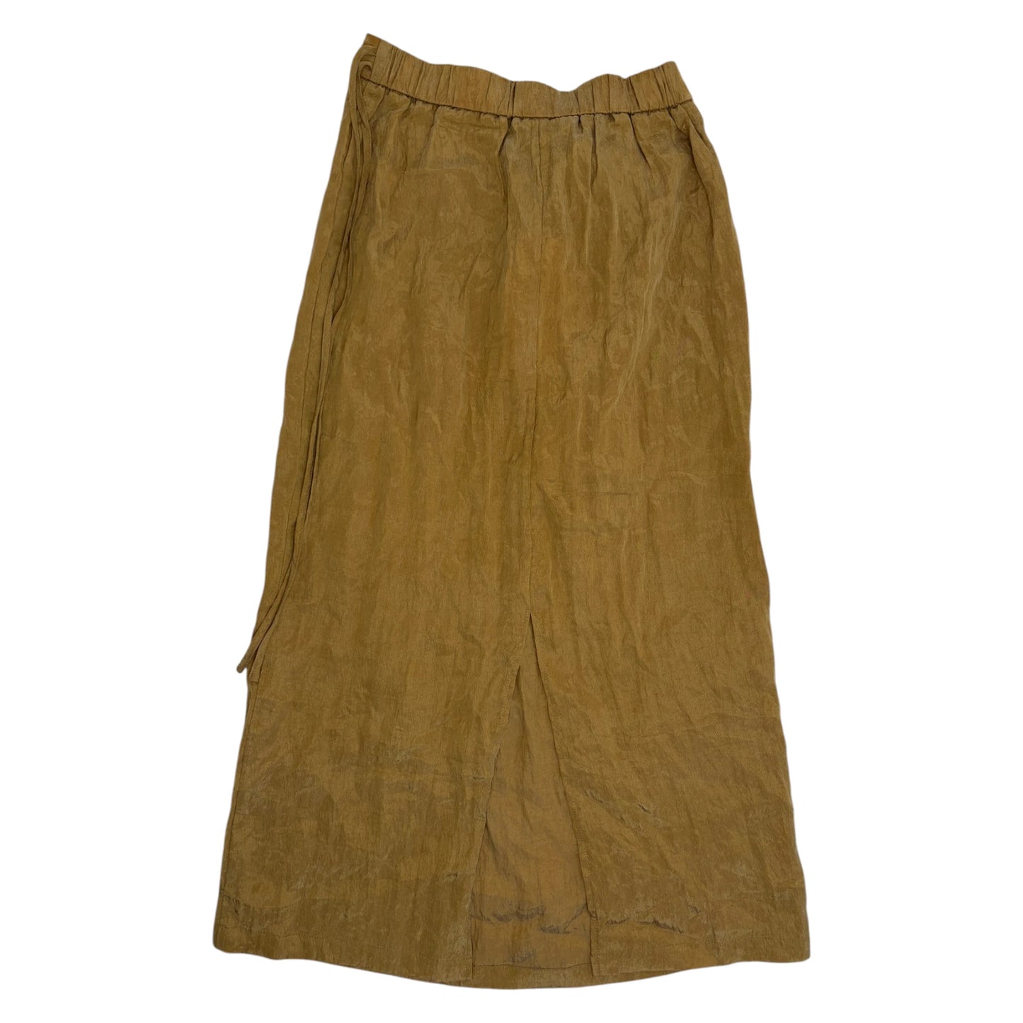 Lost In Dons Textured Silk Skirt gold - M