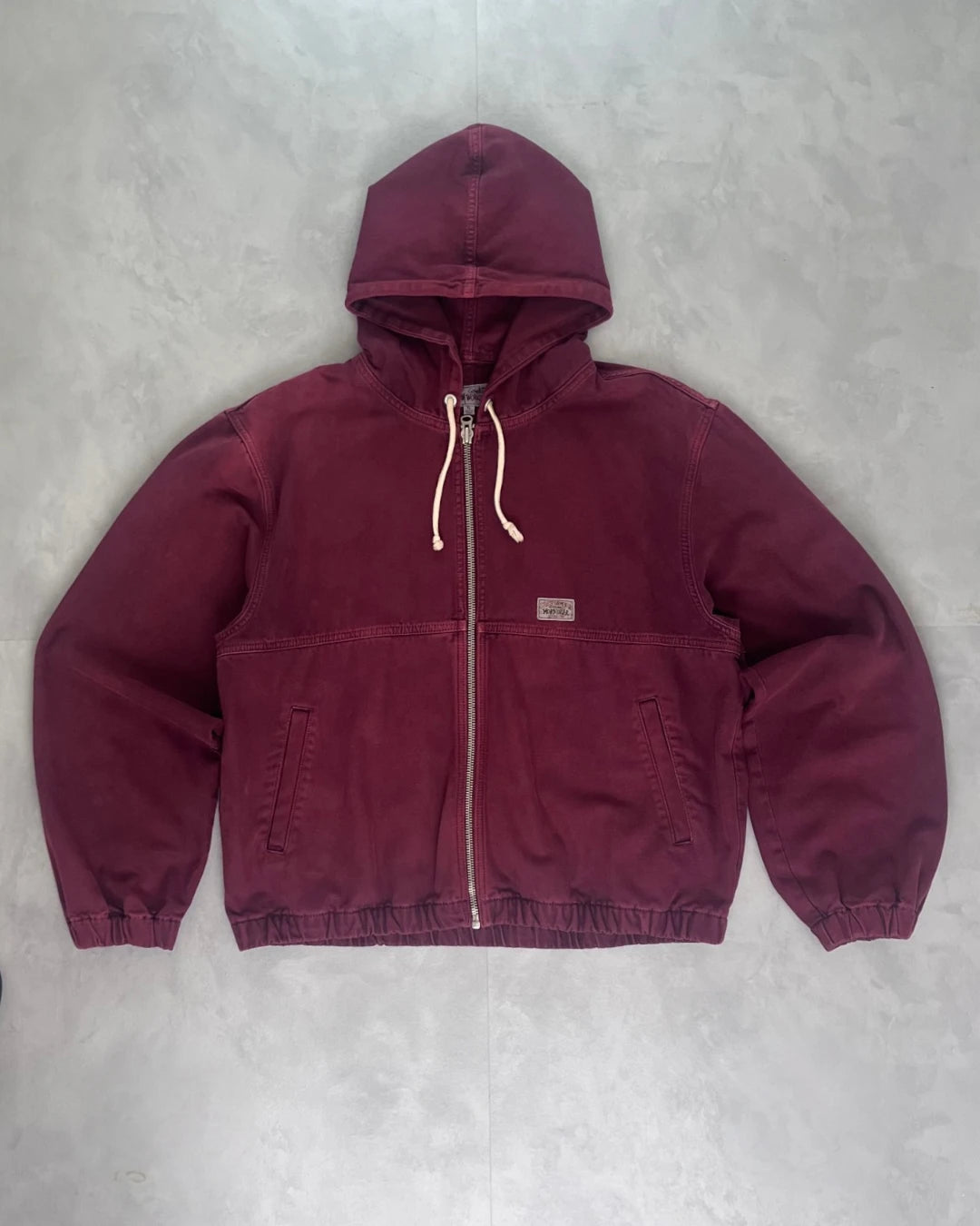 Stussy Work Gear Hooded Jacket And Trousers Set wine – (GRADE A) / XL/W32