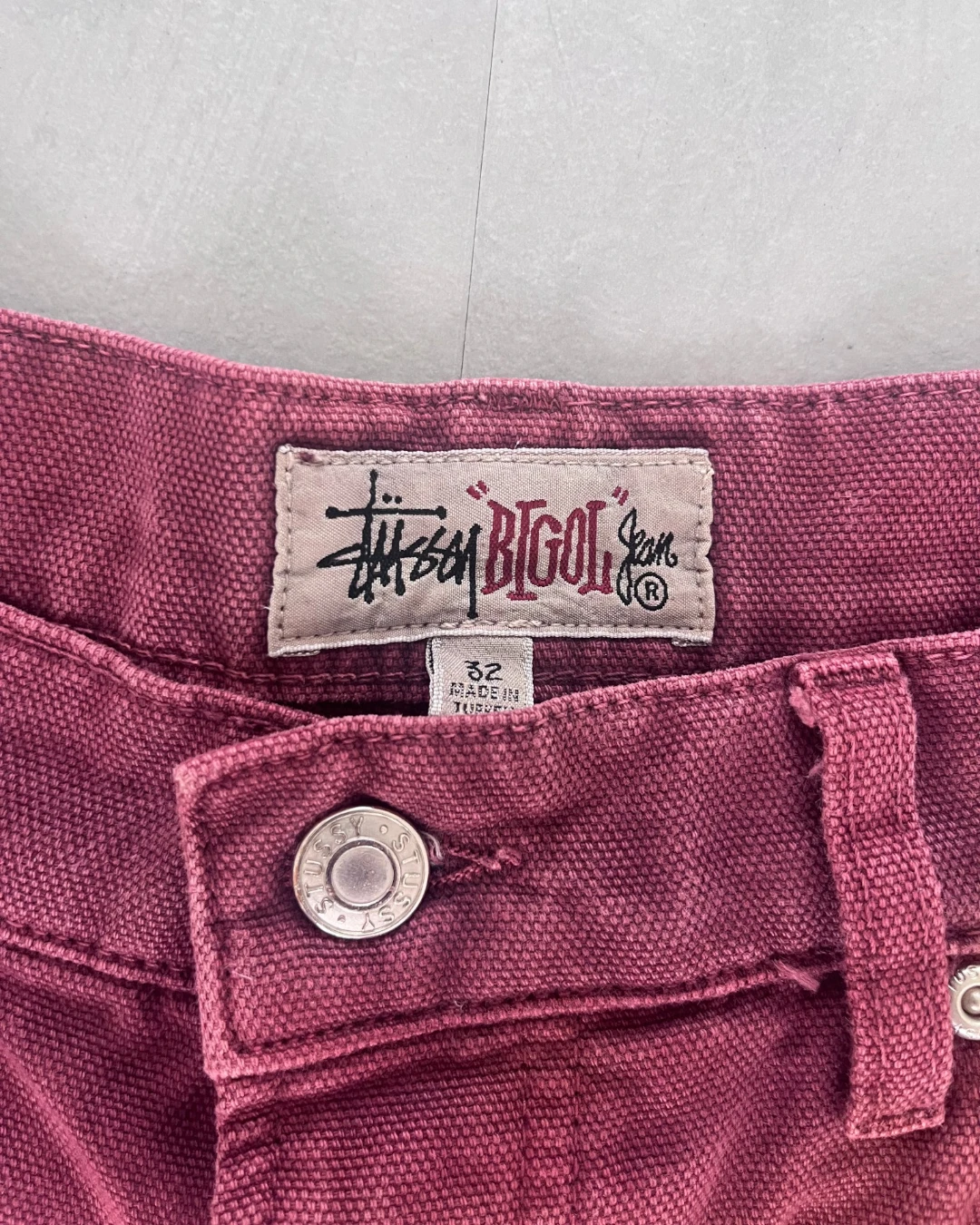 Stussy Work Gear Hooded Jacket And Trousers Set wine – (GRADE A) / XL/W32