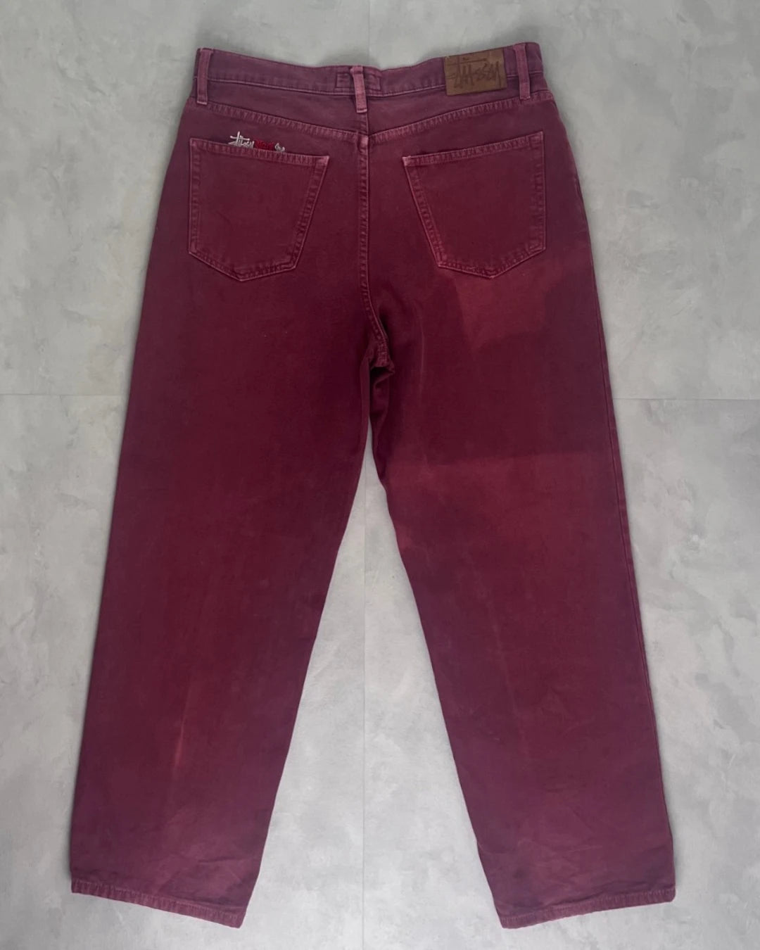 Stussy Work Gear Hooded Jacket And Trousers Set wine – (GRADE A) / XL/W32