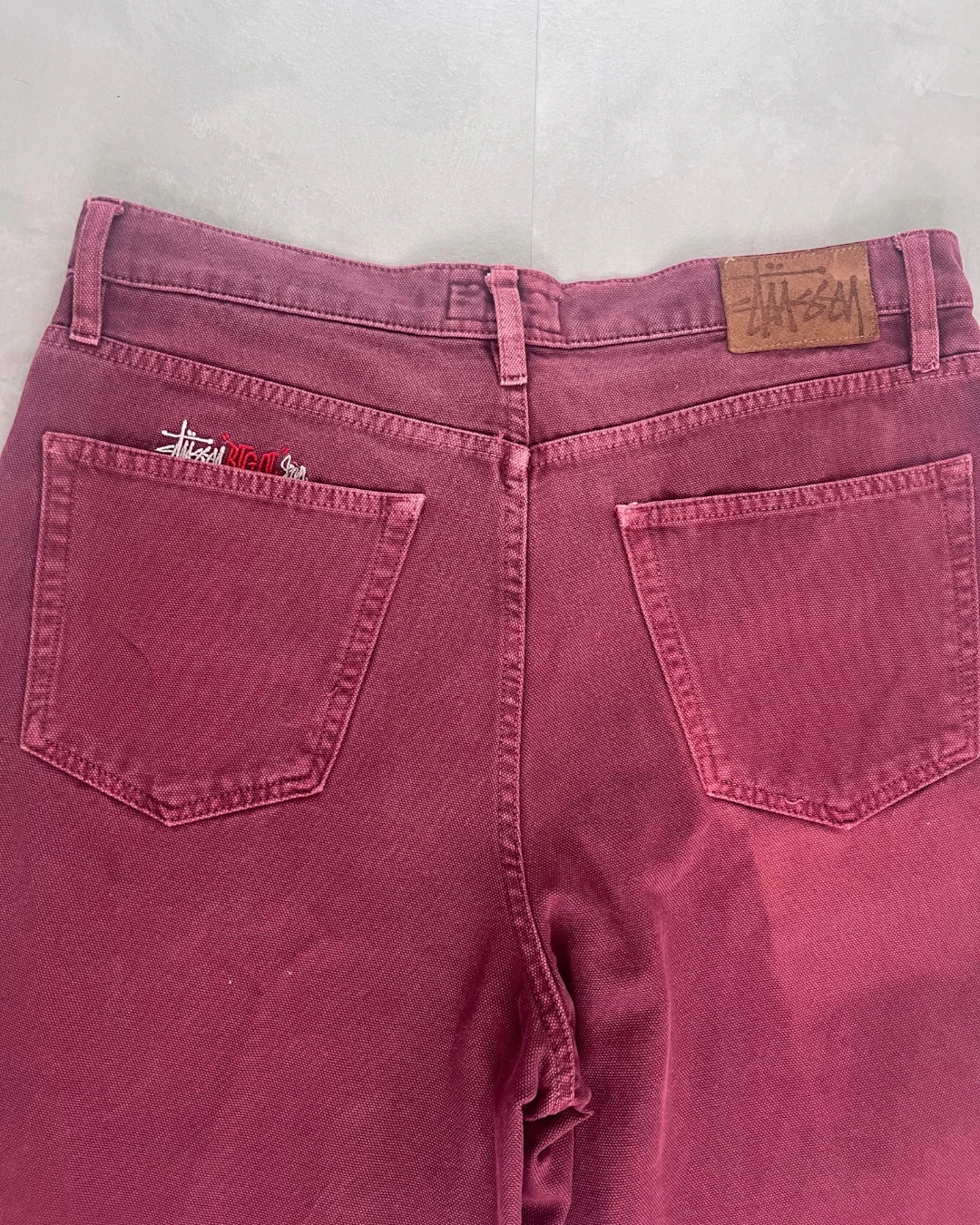 Stussy Work Gear Hooded Jacket And Trousers Set wine – (GRADE A) / XL/W32