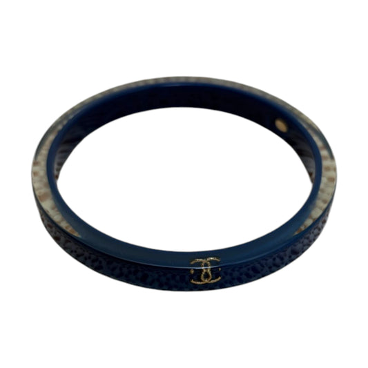 Chanel Cc Resin Bangle blue - OS