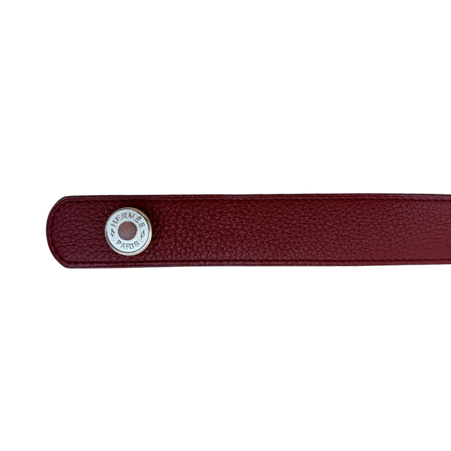 Hermes Leather Belt burgundy - W32