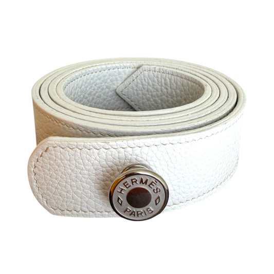 Hermes Leather Belt white - W32