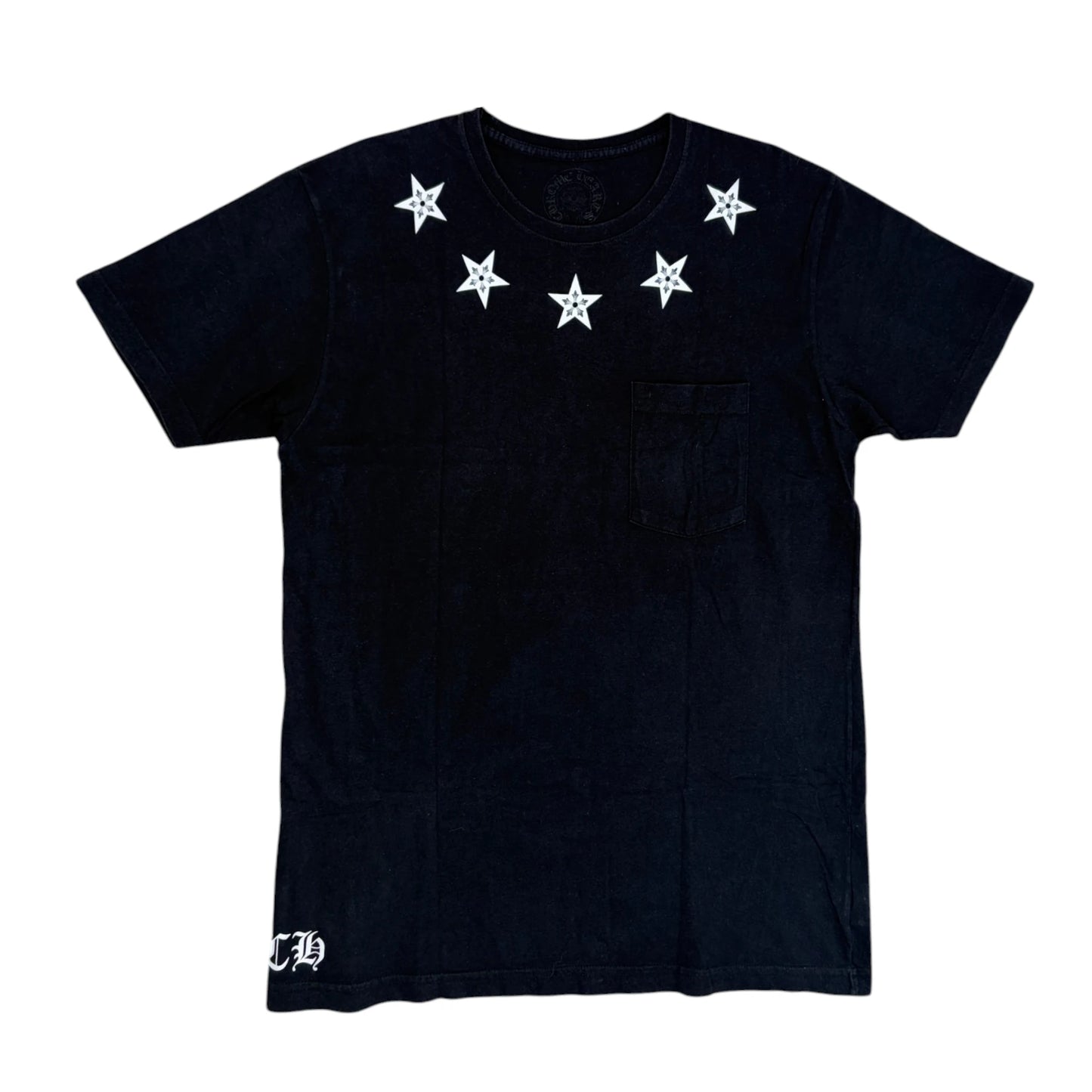 Chrome Hearts Neck Stars T Shirt black - L