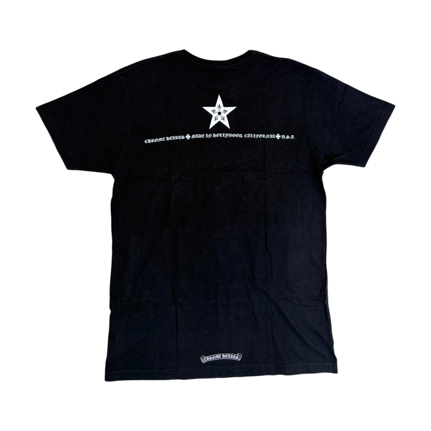Chrome Hearts Neck Stars T Shirt black - L