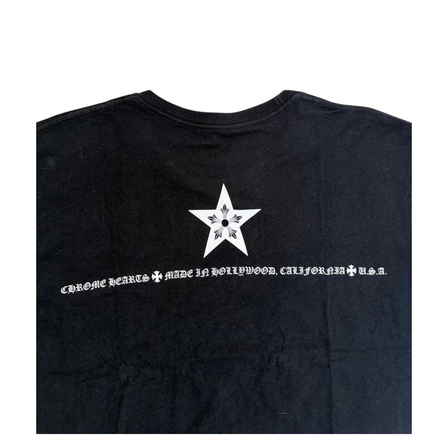 Chrome Hearts Neck Stars T Shirt black - L