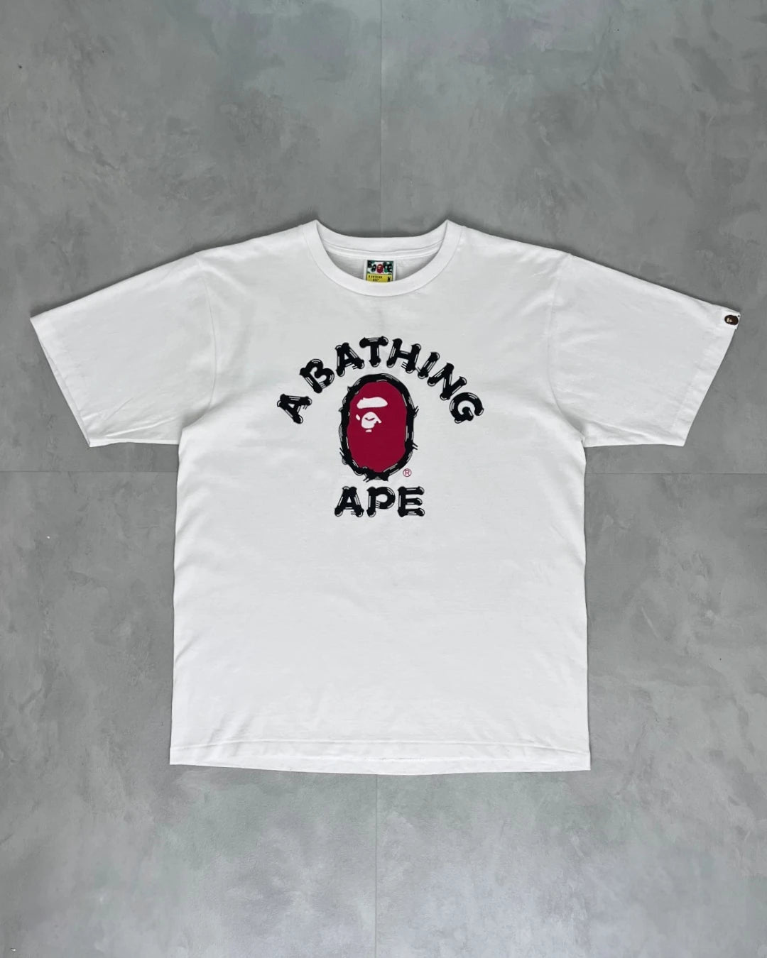 Bape Alt Logo Bathing Ape T Shirt white - M