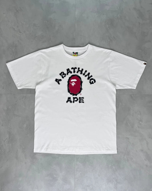 Bape Alt Logo Bathing Ape T Shirt white - M