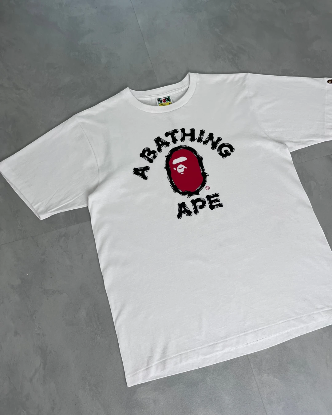 Bape Alt Logo Bathing Ape T Shirt white - M