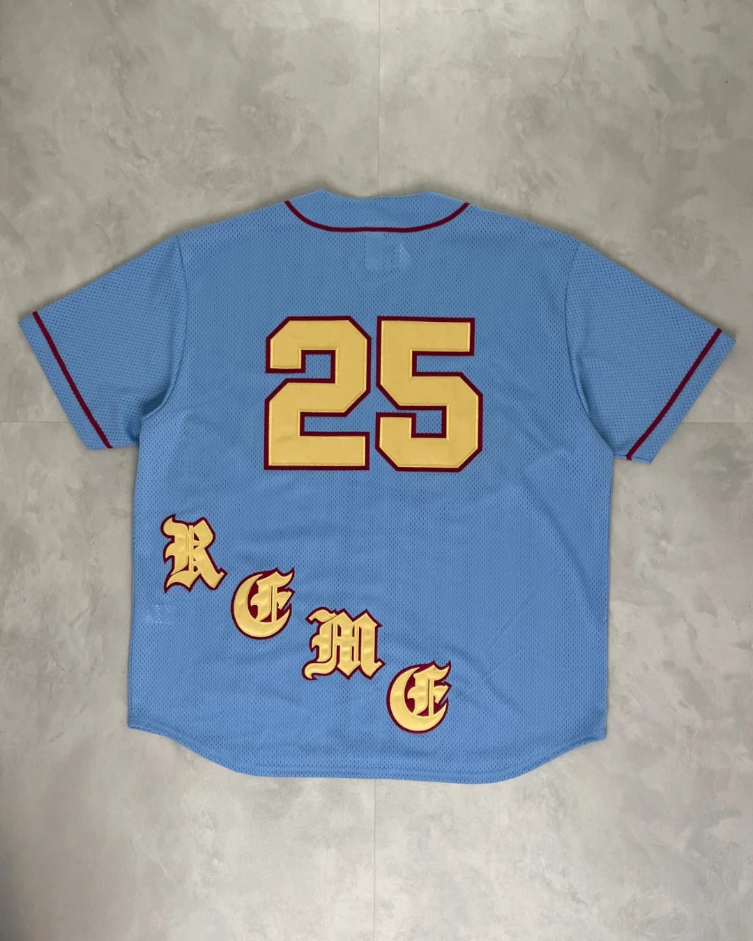 Supreme Mesh Stripe Knitted Football Jersey royal blue – L
