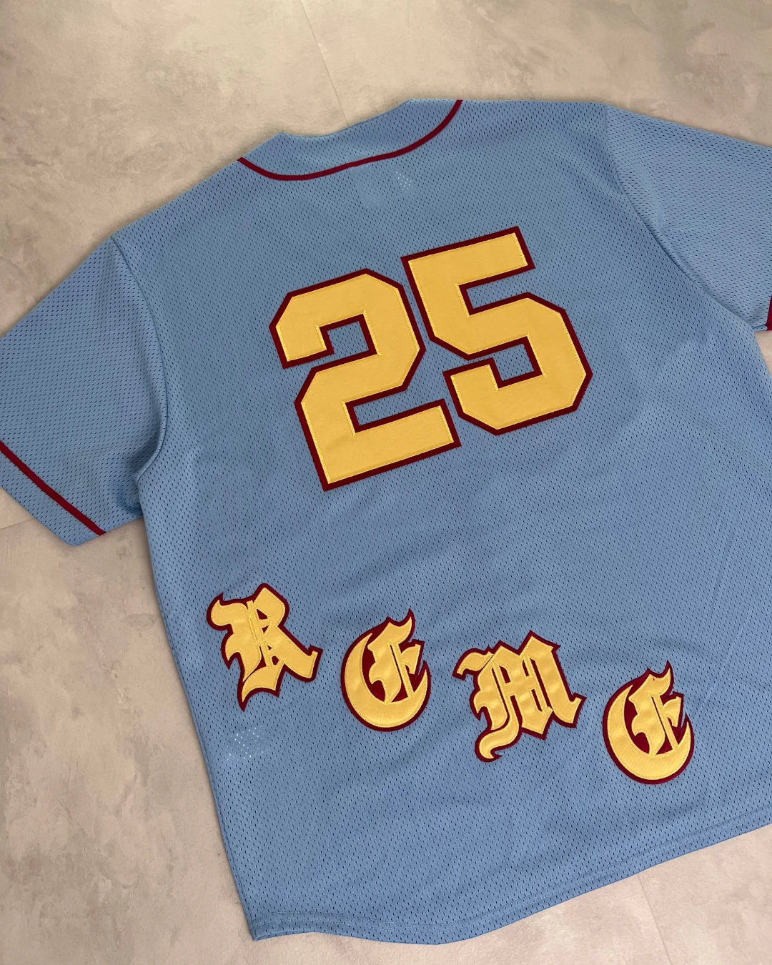 Supreme Mesh Stripe Knitted Football Jersey royal blue – L
