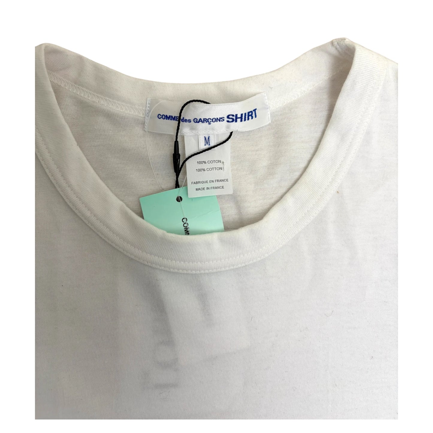 Comme Des Garcon Side Zip T-Shirt white - M