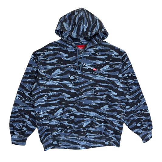 Supreme Small Box Logo Tiger Hoodie blue camo - XL