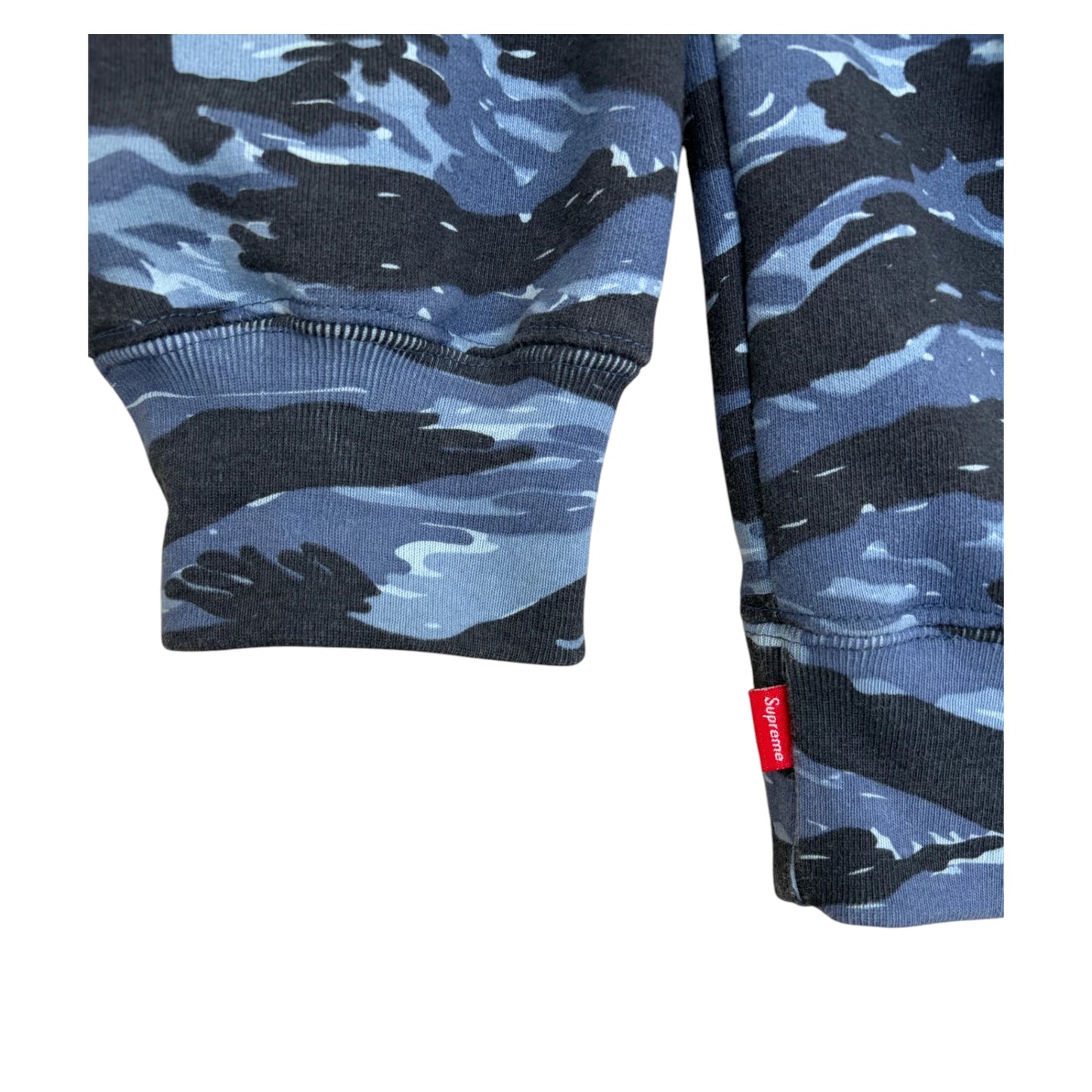 Supreme Small Box Logo Tiger Hoodie blue camo - XL