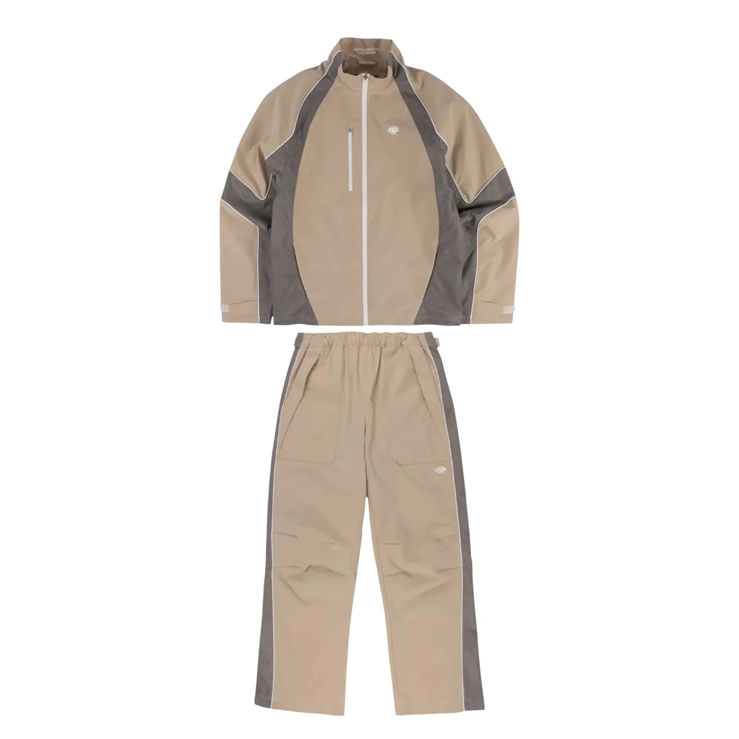 SynaWorld Moto Tracksuit Full Set beige - XXL