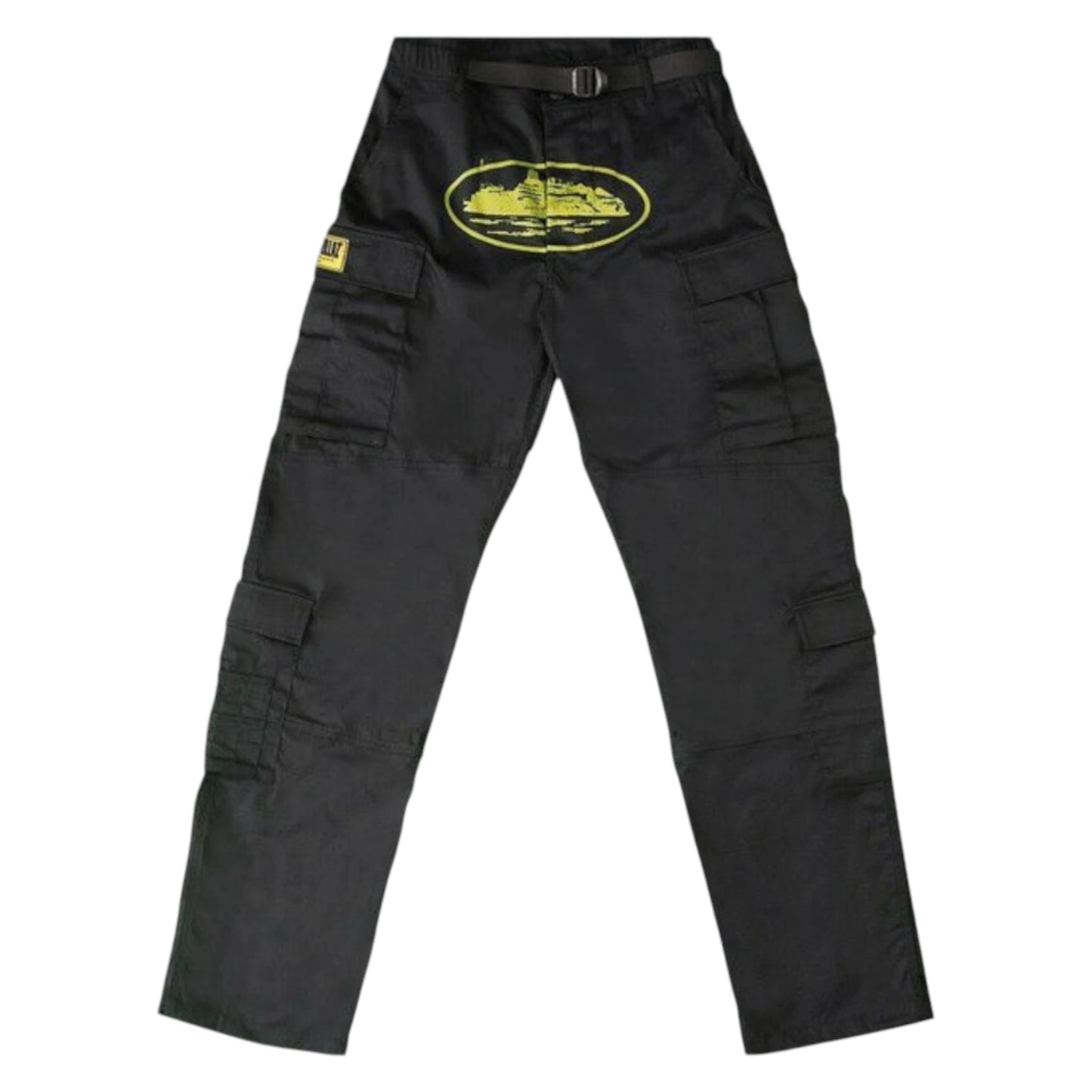Corteiz Alcatraz Cargos black / yellow - M