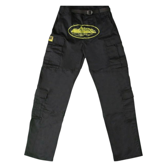 Corteiz Alcatraz Cargos black / yellow - M