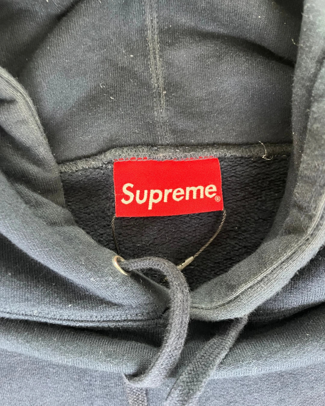 Supreme Rhinestone Hoodie navy – L