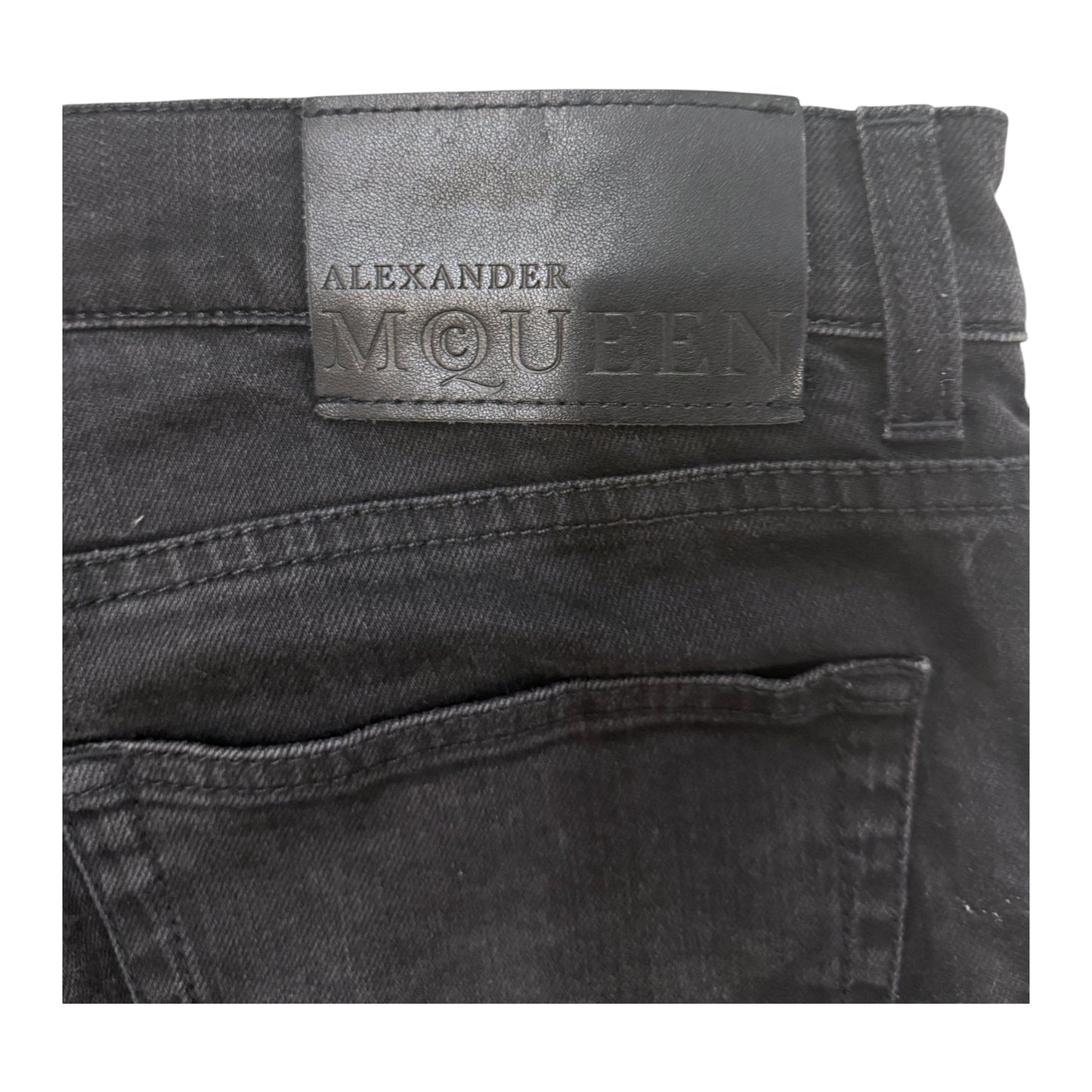 Alexander McQueen Frayed Jeans black - W30