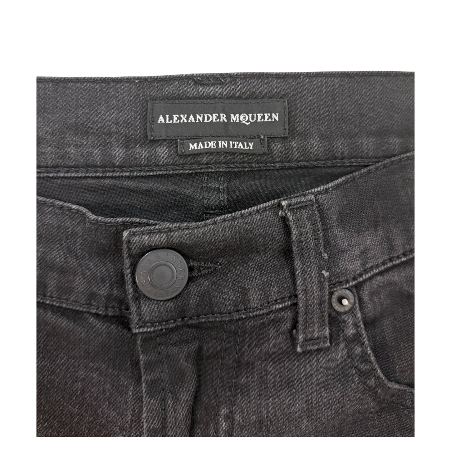 Alexander McQueen Frayed Jeans black - W30