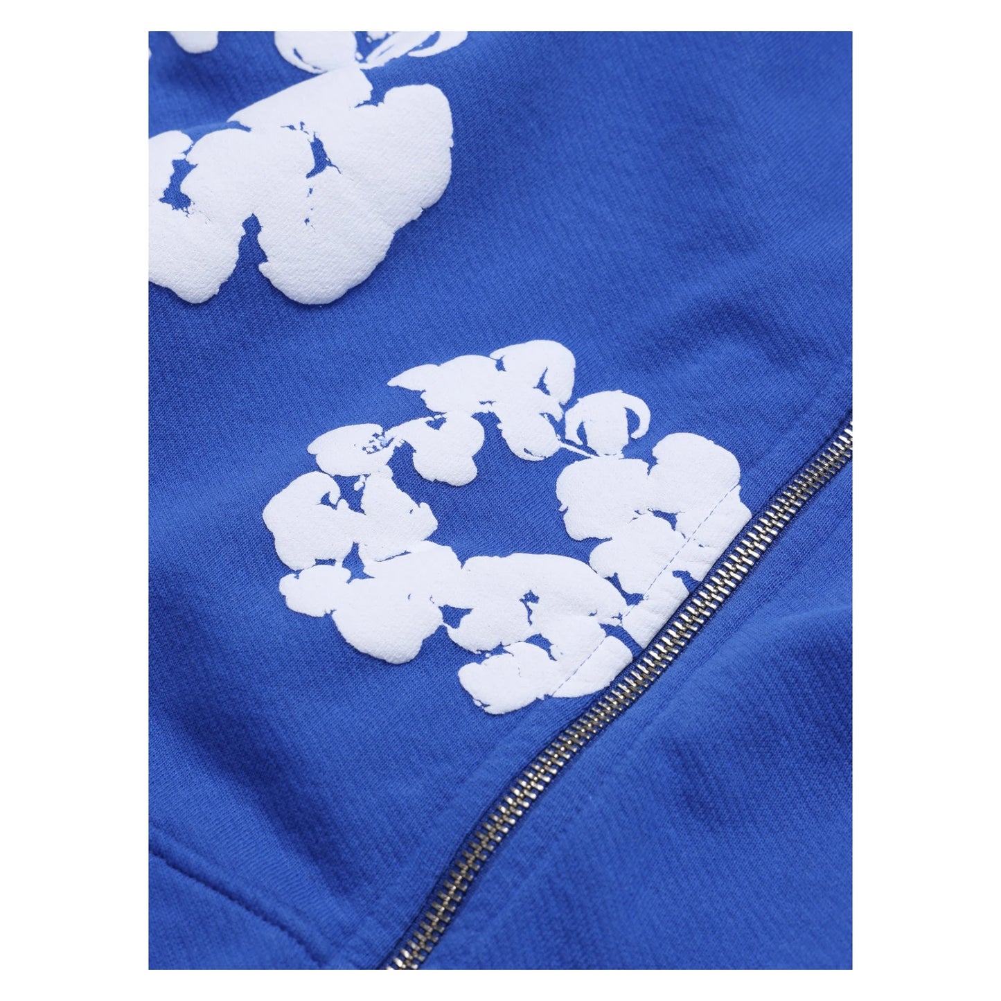 Denim Tears Cotton Wreath Shorts Zip Up Hoodie Full Set blue - M