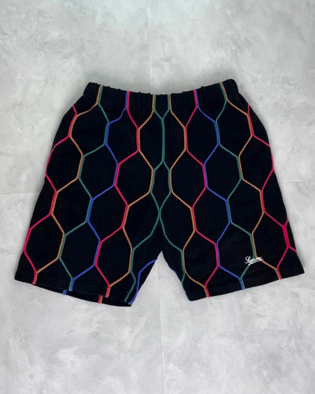 Supreme Hex Knit Shorts black – L