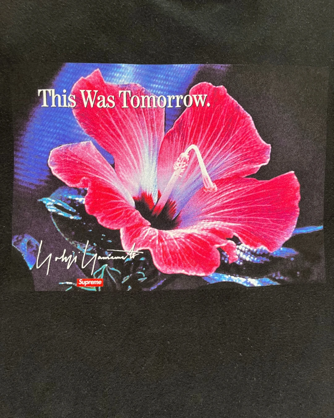 Supreme X Yohji Yamamoto "This Was Tomorrow" T Shirt black – S