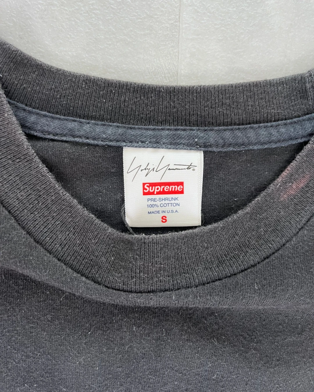 Supreme X Yohji Yamamoto "This Was Tomorrow" T Shirt black – S