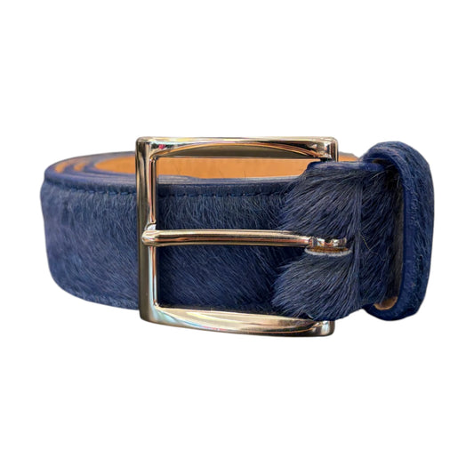Cole Buxton Mohair Belt blue