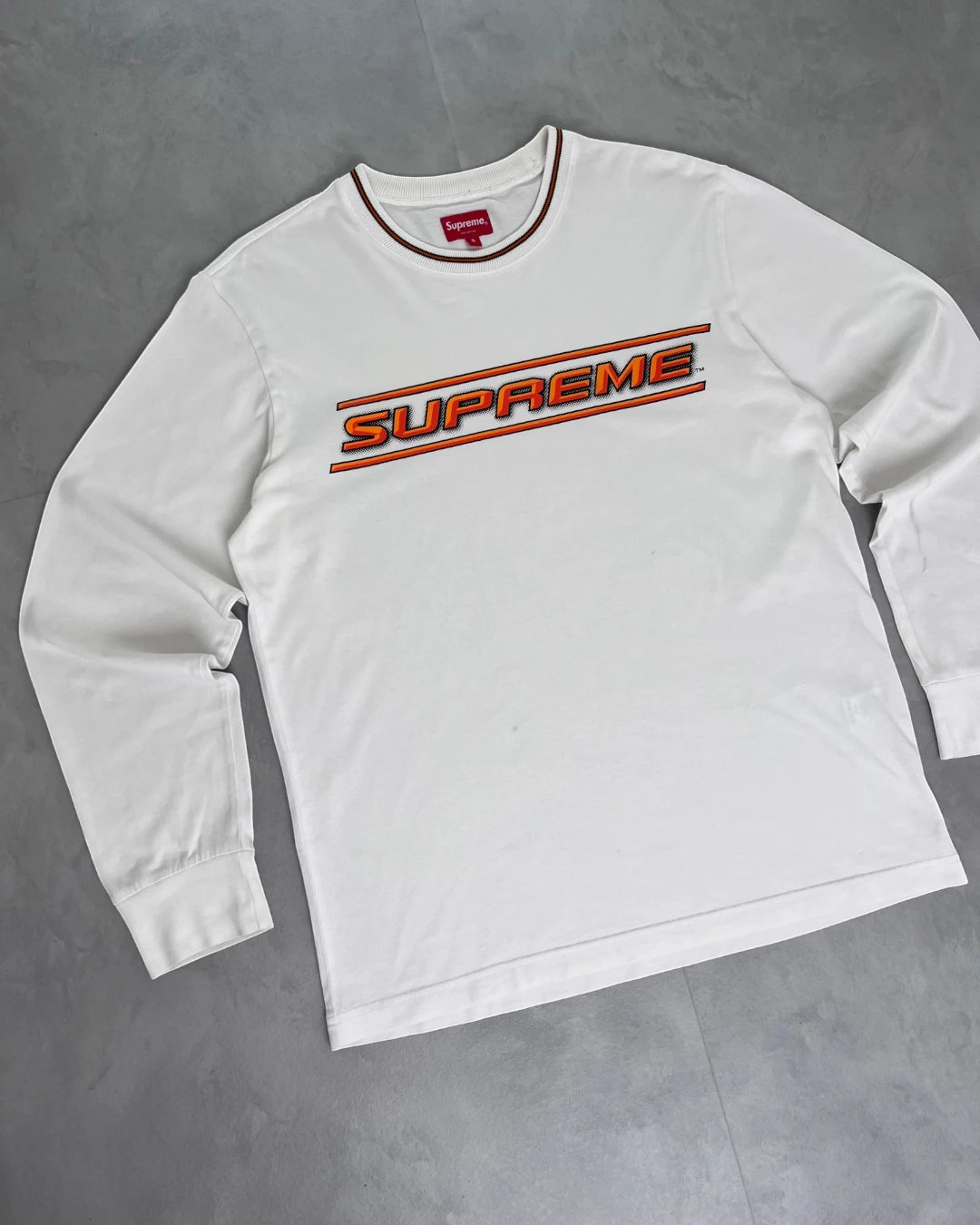 Supreme Bevel Longsleeve T Shirt white – S
