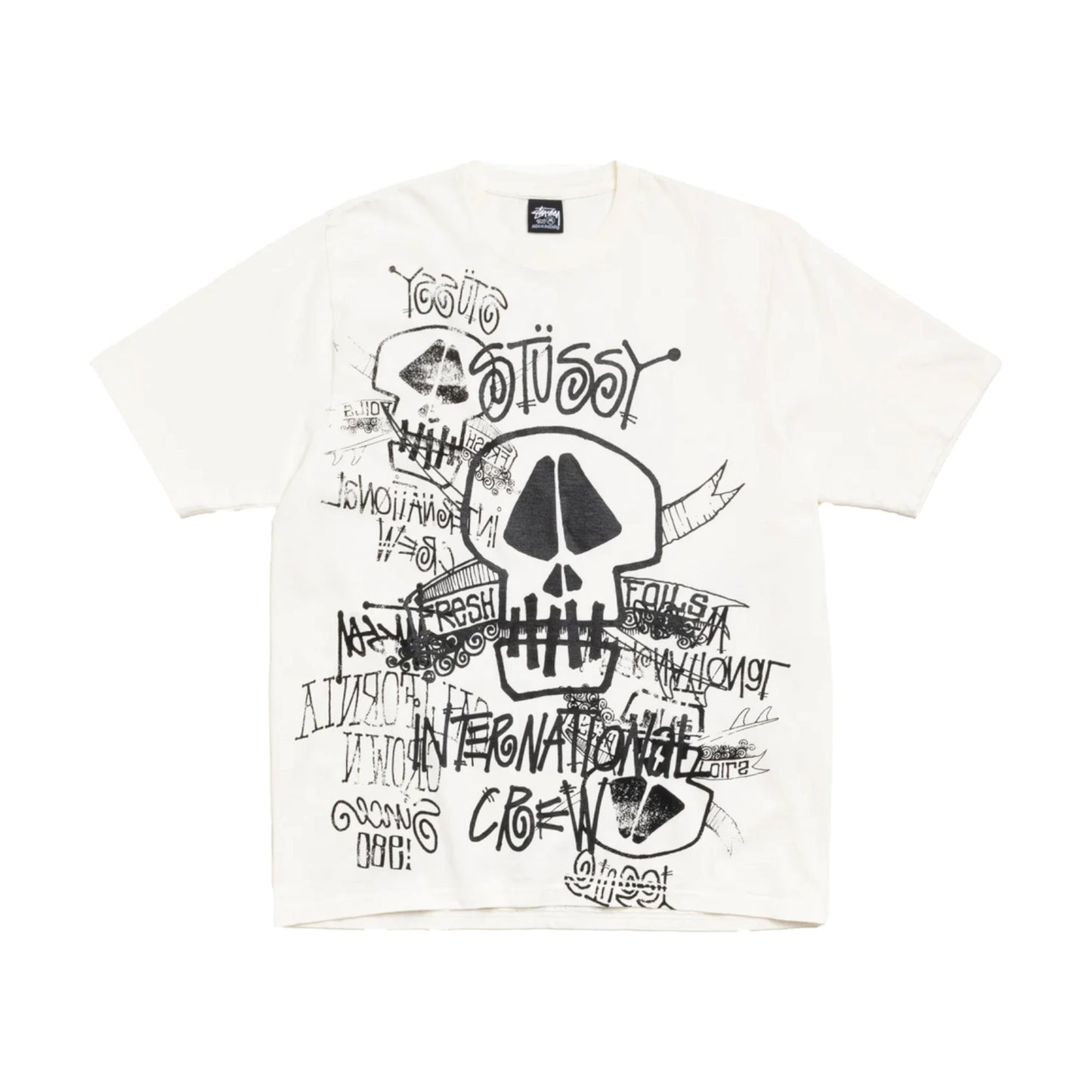 Stussy Skulls T shirt natural