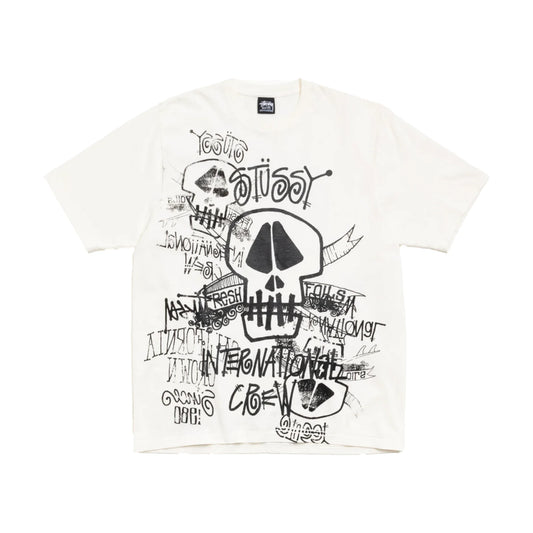 Stussy Skulls T shirt natural