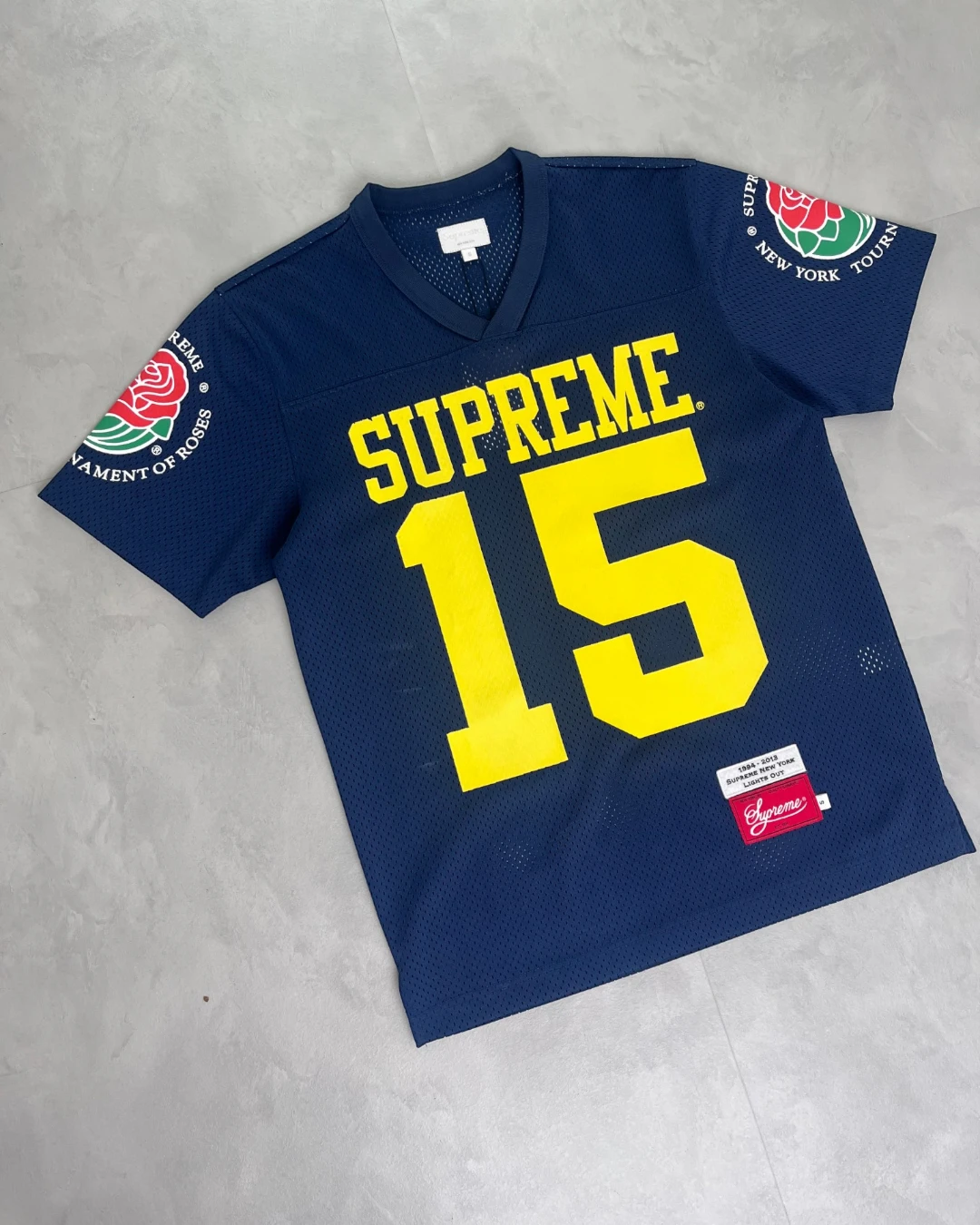 Supreme Rose Bowl Football Jersey navy – S