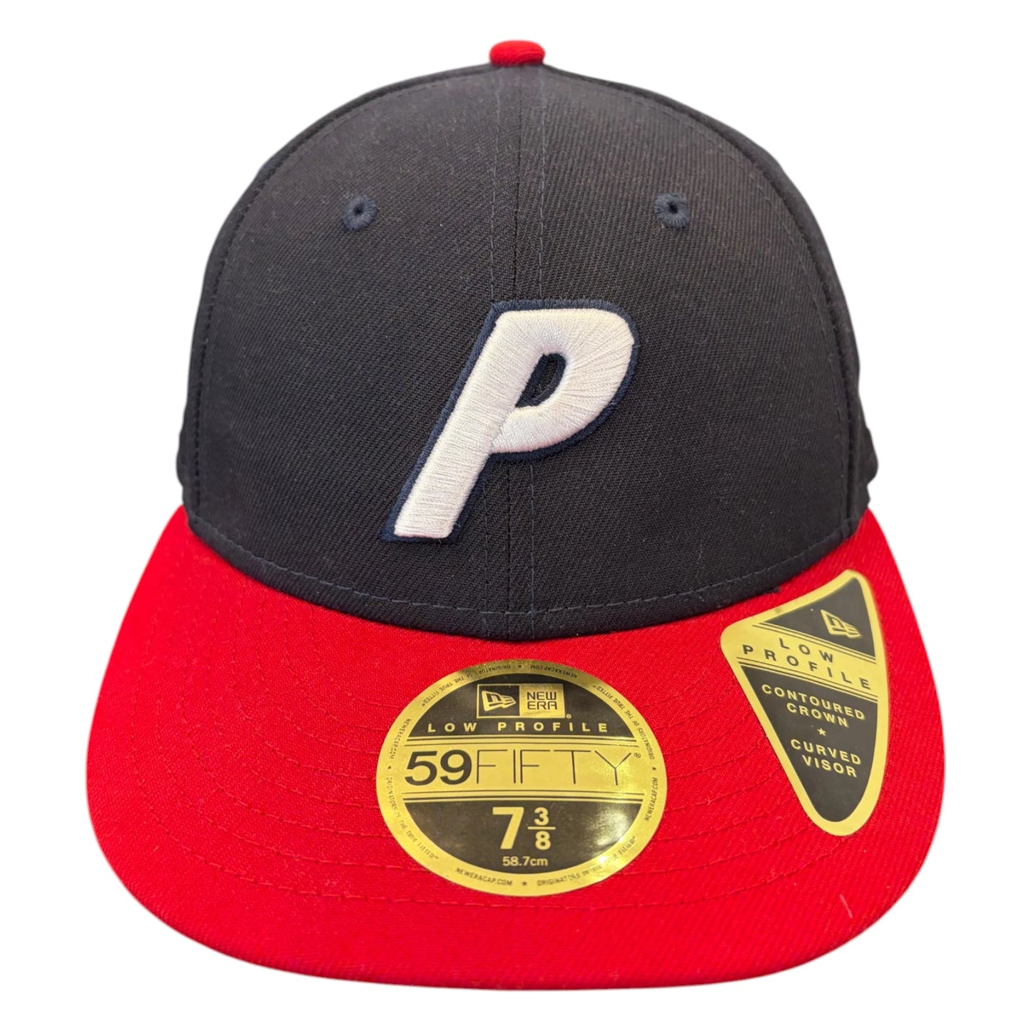 Palace X New Era 59fifty Fitted Cap navy + red - 7 3/8