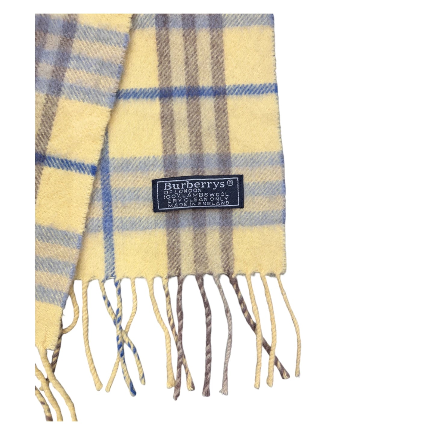 Burberry Plaid Scarf yellow