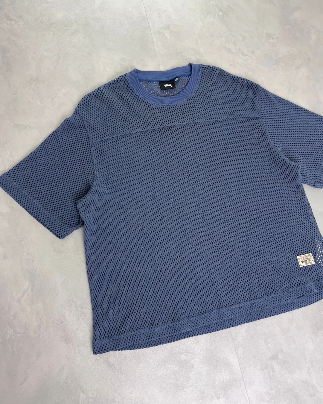 Stussy Workwear Mesh Jersey navy – S