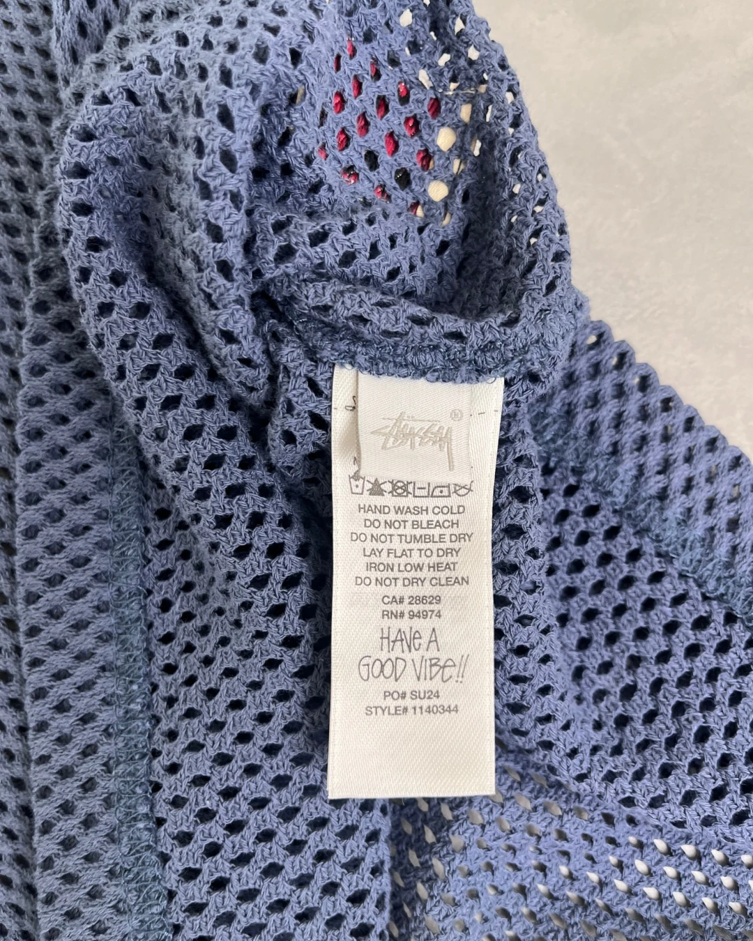 Stussy Workwear Mesh Jersey navy – S