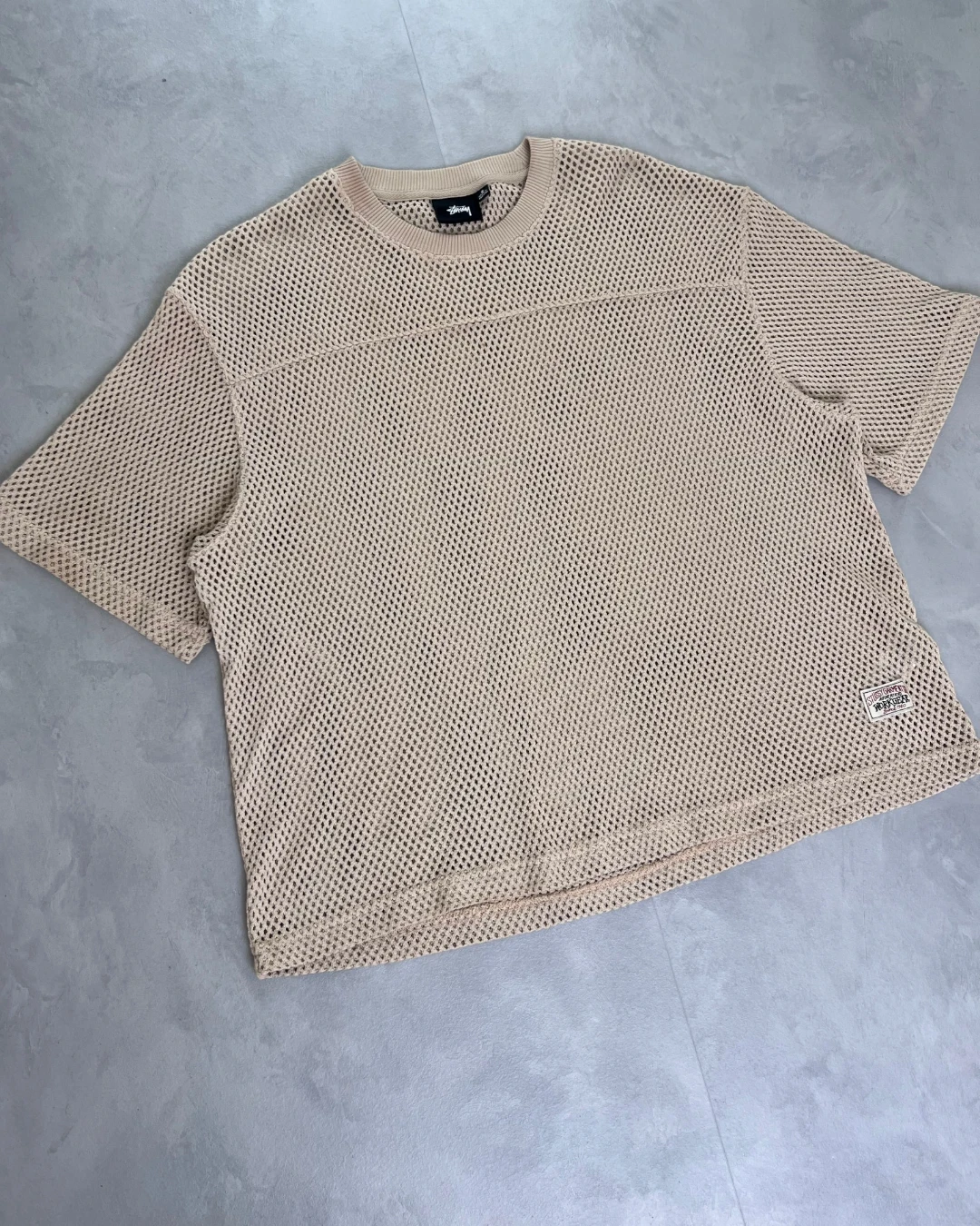 Stussy Workwear Mesh Jersey beige – S