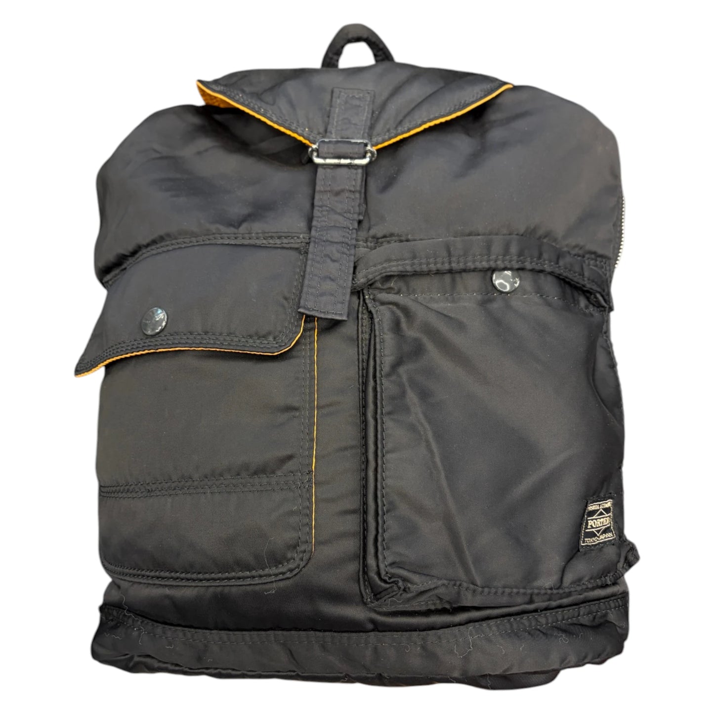 Porter Black Drawstring Backpack